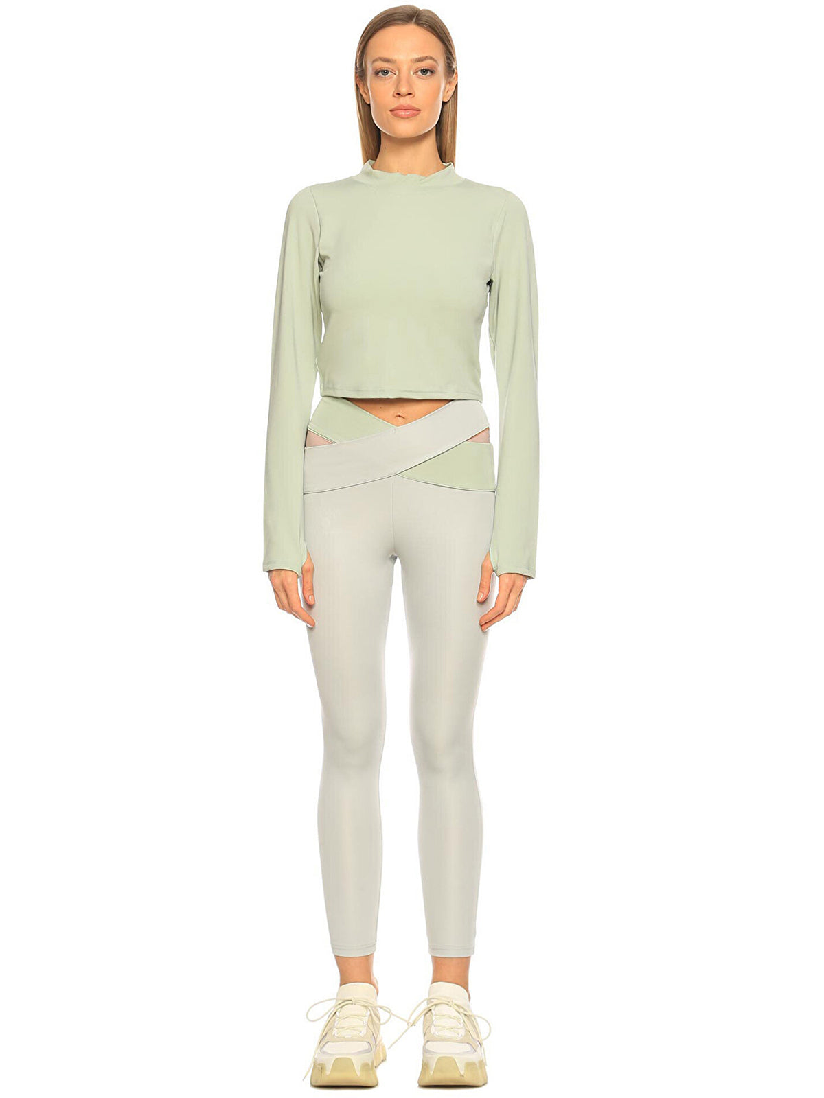 Custom Design Back Decollete Crop | Green