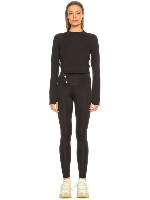 Custom Design Back Decollete Crop | Black