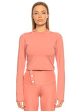 Custom Design Back Decollete Crop | Salmon