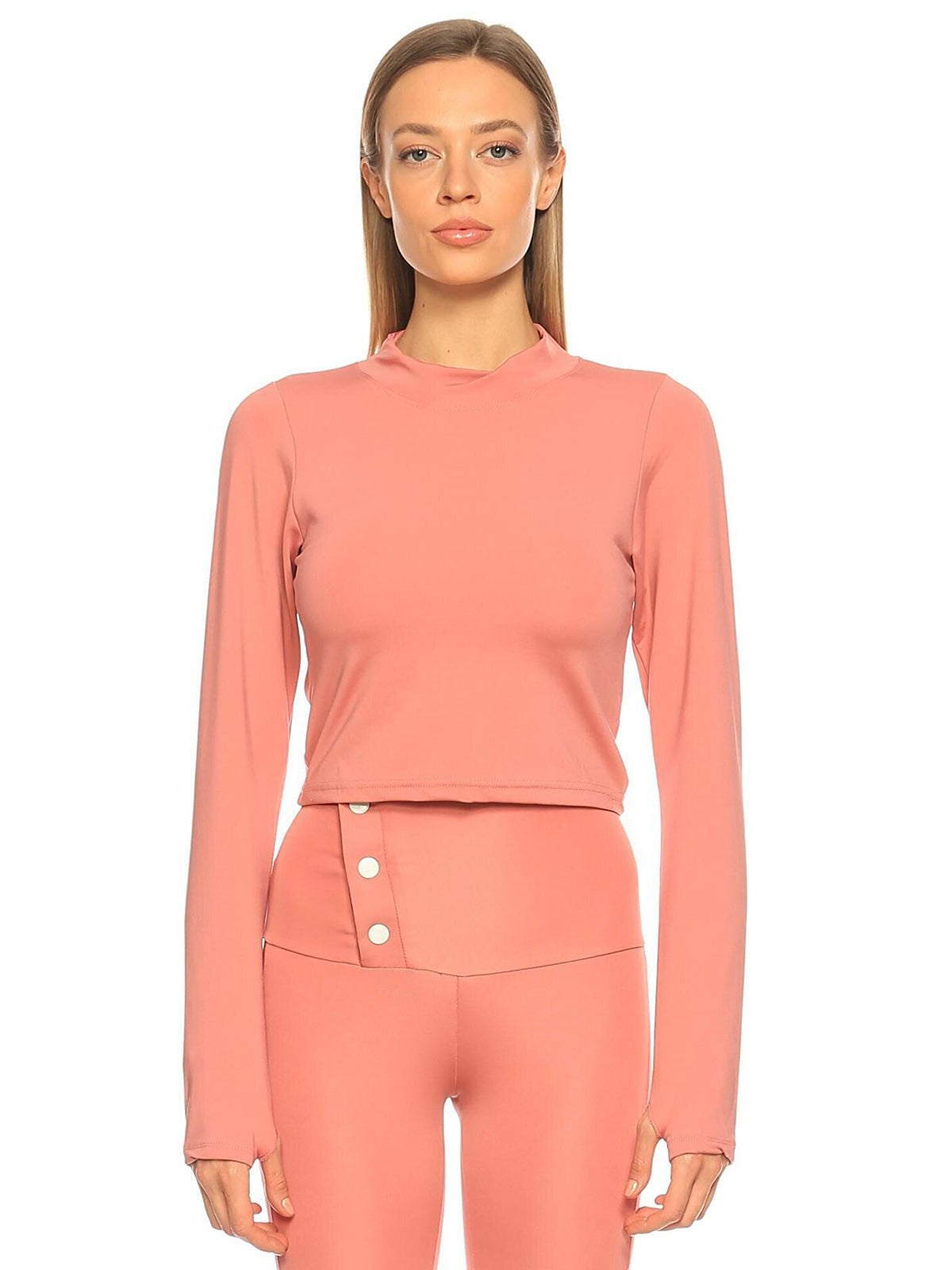 Custom Design Back Decollete Crop | Salmon