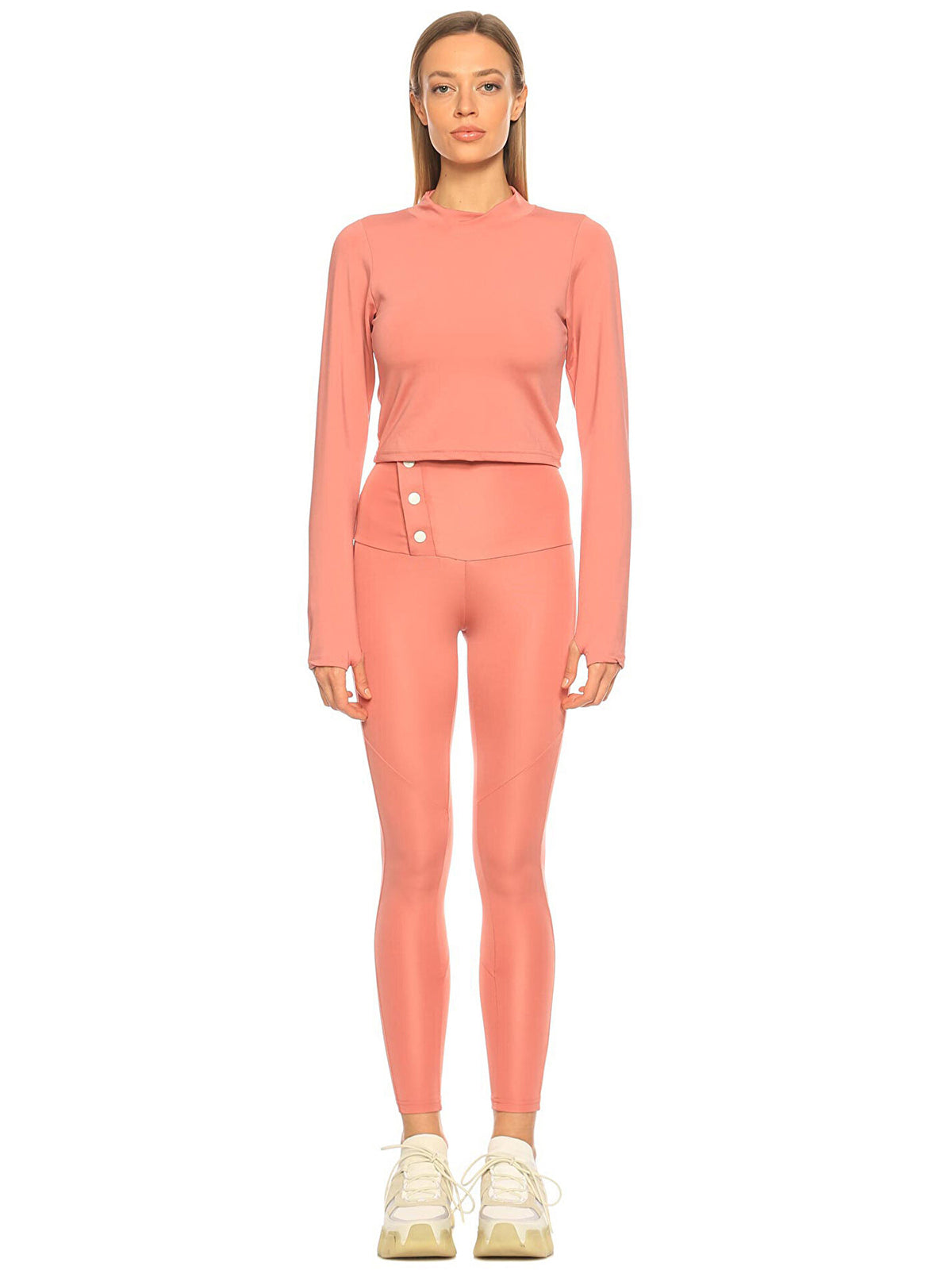 Custom Design Back Decollete Crop | Salmon