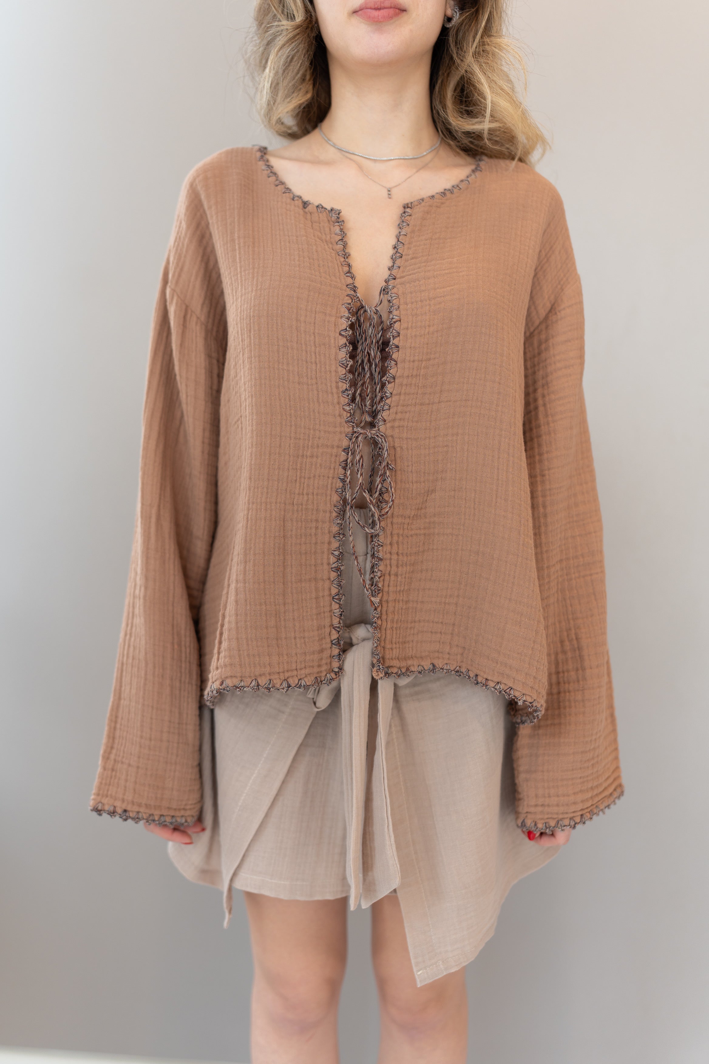 Rustic Aura Shirt | Brown