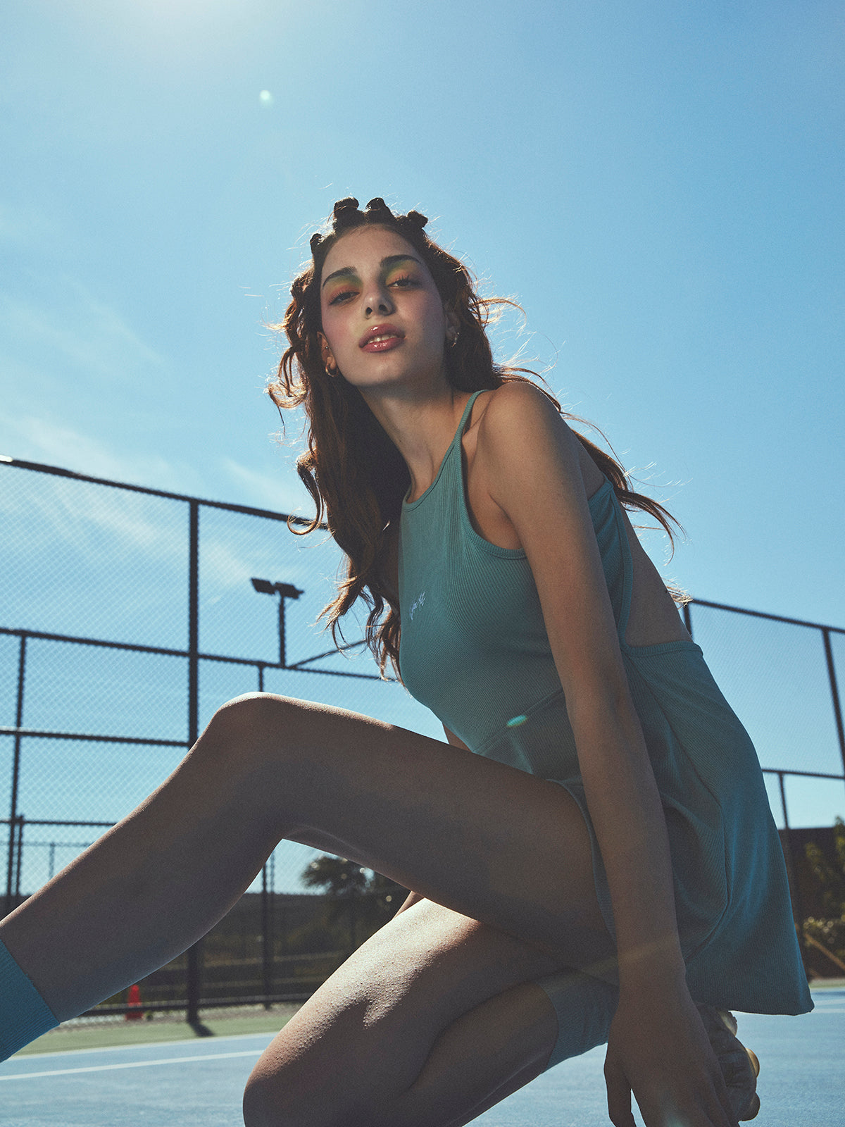 Hot Shot Mini Dress | Green