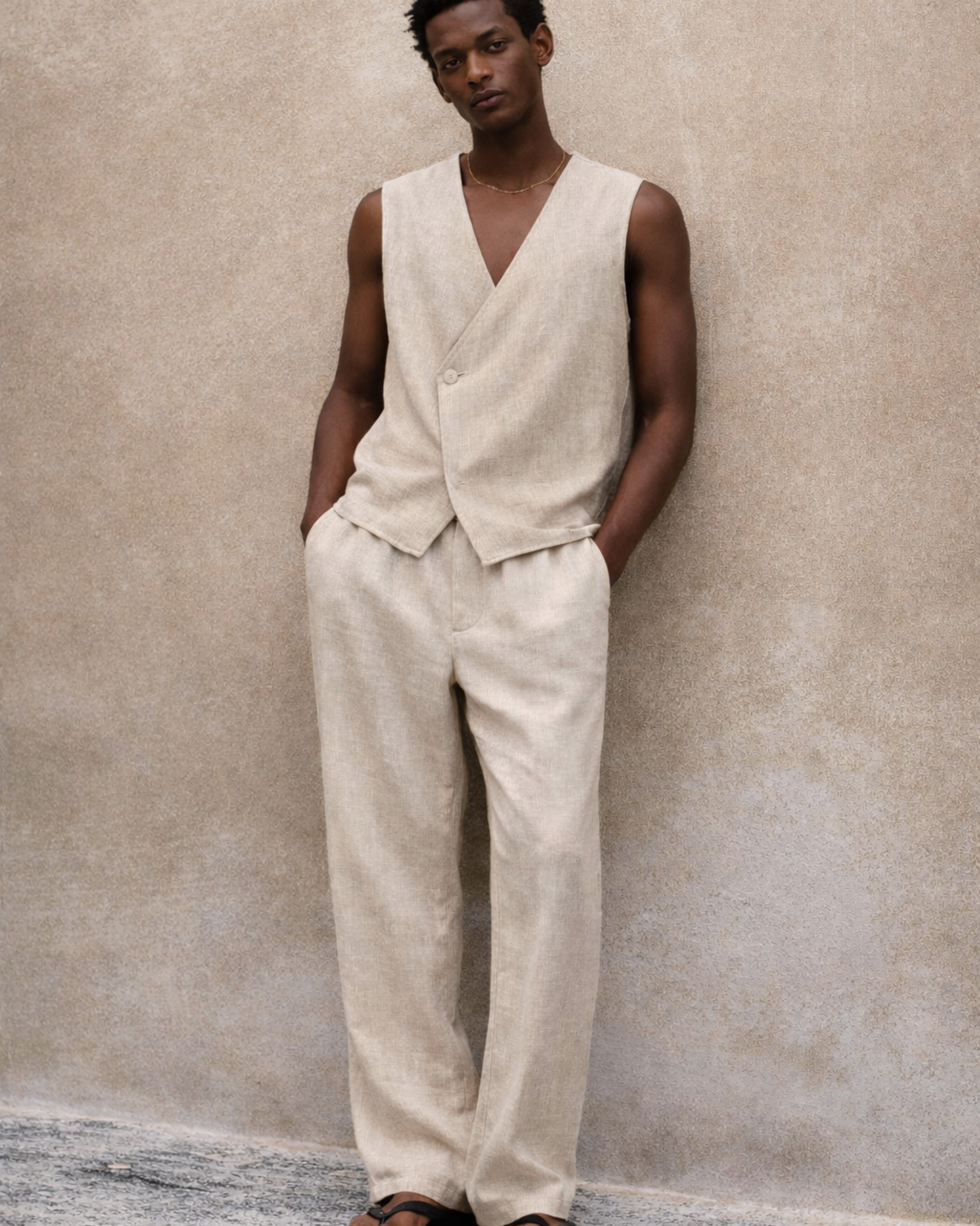 Contour Vest - Beige