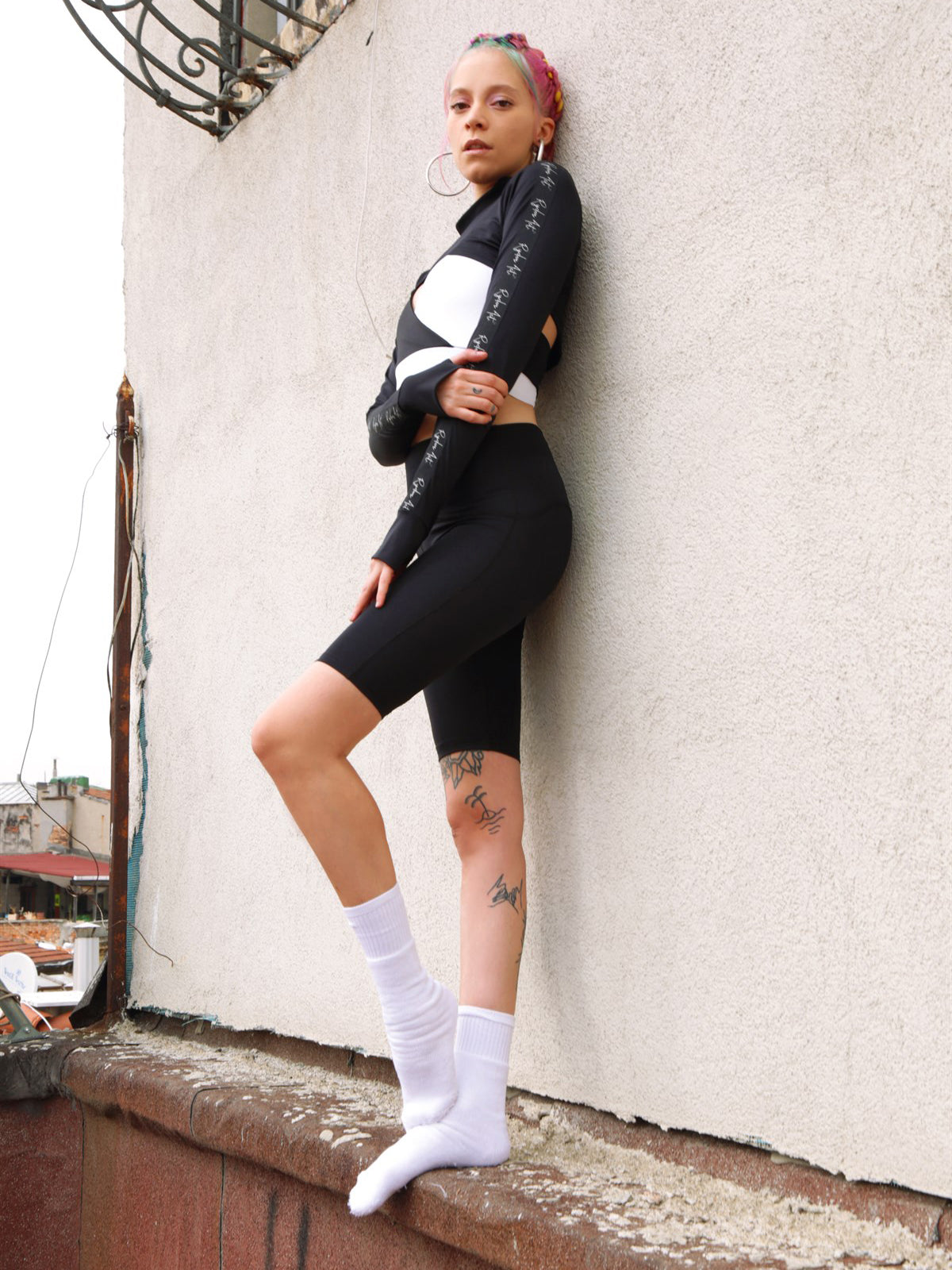 High Waist Biker Short | Black